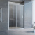 Душевая дверь в нишу Vegas Glass ZP 135 07 02 профиль матовый хром, стекло шиншилла Душевая дверь в нишу Vegas Glass ZP 135 07 02 профиль матовый хром, стекло шиншилла
