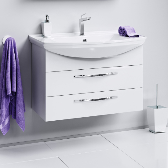 Мебель для ванной Aqwella Allegro 85 с 2 ящиками