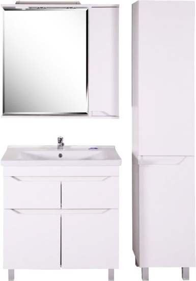 Мебель для ванной ASB-Mebel Бари 80-2.2 белая