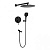 Душевая система Filarete Roun FL1026BL, черный