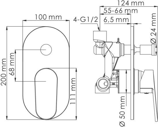 Душевая система Wasserkraft A14028