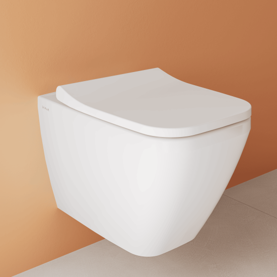 Инсталляция Vitra Integra 9856B003-7207 Square подвесной унитаз + кнопка