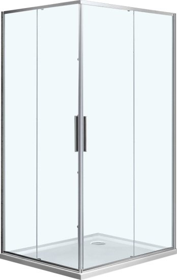 Душевой уголок Vincea Slim VSS-2SL8010CL-L 100x80 L, профиль хром, стекло прозрачное