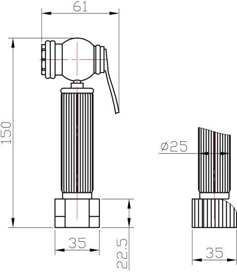 Гигиенический душ Milacio Almeria MC.801.BBR