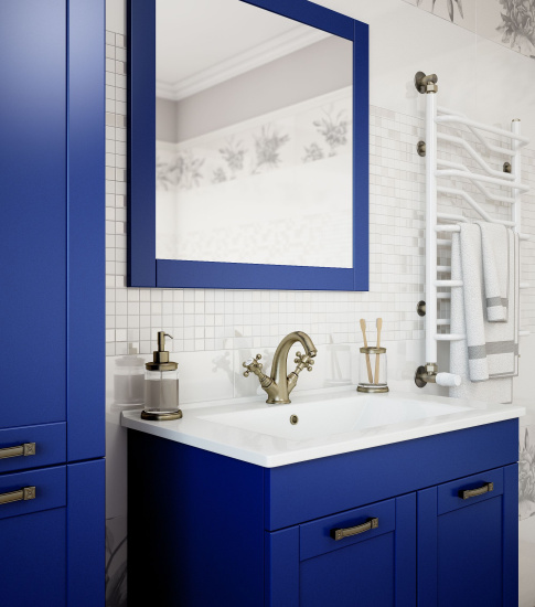 Мебель для ванной Sanflor Ванесса 75 напольная, индиго