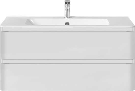 Тумба с раковиной Vincea Vico 100 белая глянцевая