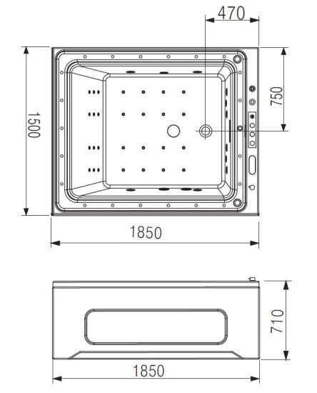 Акриловая ванна Gemy G9268 K