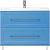 Тумба с раковиной Misty Марта 100 напольная голубая матовая