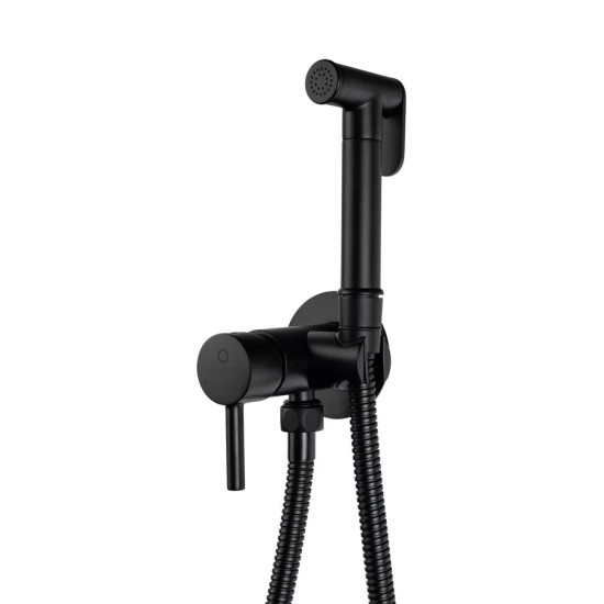 Гигиенический душ Filarete Roun FL100BL со смесителем, черный