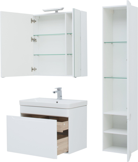 Тумба с раковиной Aquanet София 80