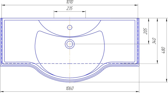 Мебель для ванной ValenHouse Астер 105 кальяри, фурнитура бронза