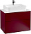 Тумба с раковиной Villeroy & Boch Finion 80 peony matt lacquer, glass white matt, с настенным освещением