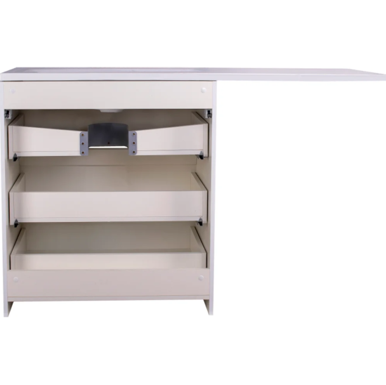 Тумба с раковиной Style Line Даллас 140 R люкс, белая