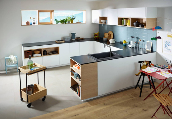 Смеситель для кухни Hansgrohe Metris Select M71 73804000 хром