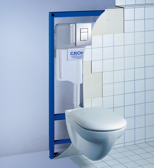 Инсталляция Grohe Rapid SL 38772001 с кнопкой + унитаз подвесной Vincea Form VT1-35