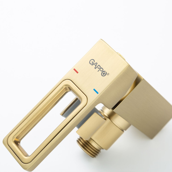 Гигиенический душ Gappo G7217-13 со смесителем, золотой сатин