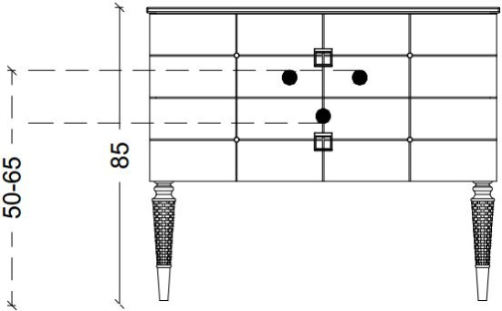 Тумба с раковиной Armadi Art Vallessi Avantgarde Piazza 80 белая, с раковиной-столешницей