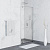 Душевая дверь в нишу RGW Stilvoll SV-02 1000х2000 профиль хром, стекло прозрачное