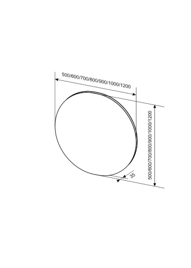 Зеркало Sanvit Сириус 90