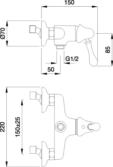 Смеситель для душа Migliore Maya 18923 хром