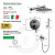 Душевая система Filarete Roun FL1020BG, графит Душевая система Filarete Roun FL1020BG, графит