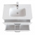 Тумба с раковиной Iddis Brick 80 подвесная белая