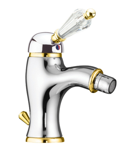 Смеситель для биде Fiore Imperial-Sky  Swarovski® 82CO5321, хром/золото
