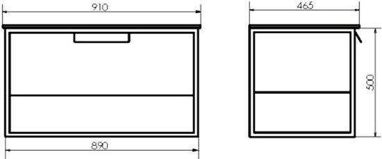 Тумба с раковиной Comforty Бонн 90 дуб дымчатый