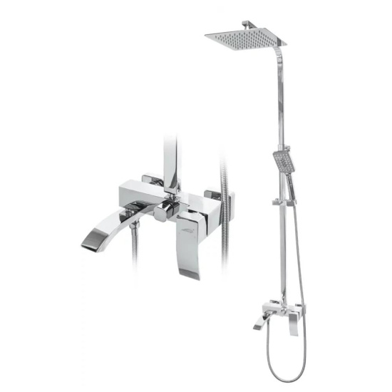 Душевая стойка Hansberge H5077C1, хром