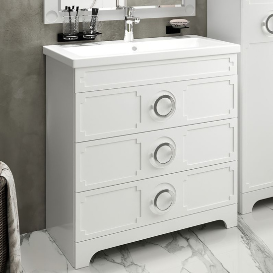 Мебель для ванной Misty Лейла 70 белая