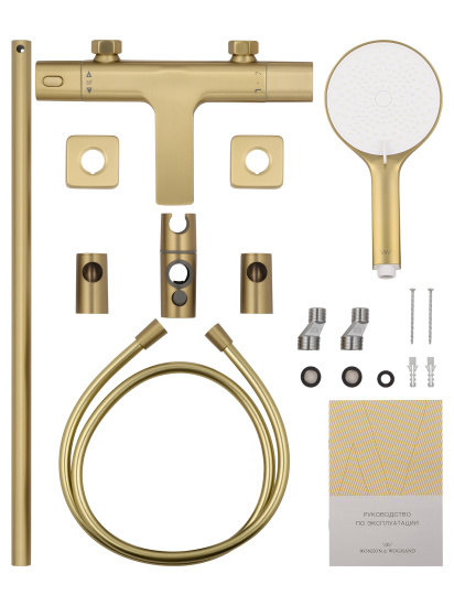 Смеситель для ванны Wonzon & Woghand Solid WW-C2011-A-BG с термостатом