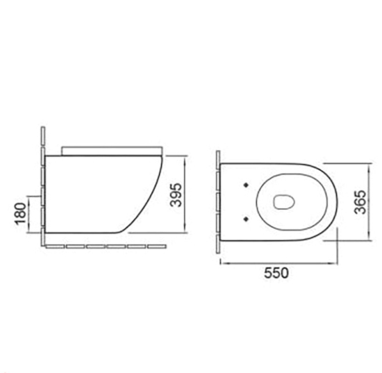 Инсталляция Geberit Duofix Delta 458.103.21.1 с кнопкой смыва Delta 51 + унитаз подвесной CeramaLux 2213-K