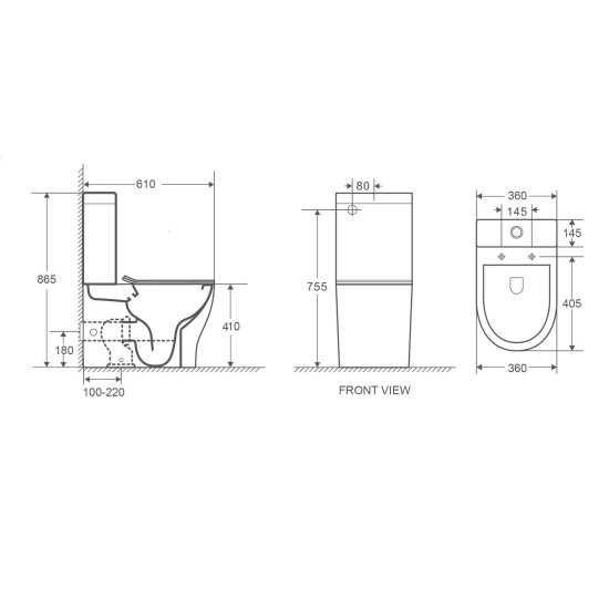 Унитаз-компакт WeltWasser SK Angerbach 001 MT-BL черный матовый