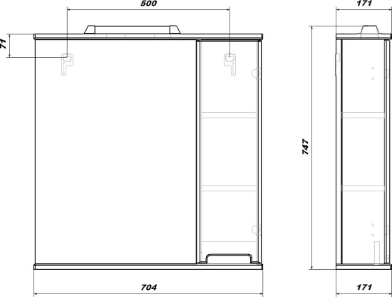Мебель для ванной SanStar Ориана 70