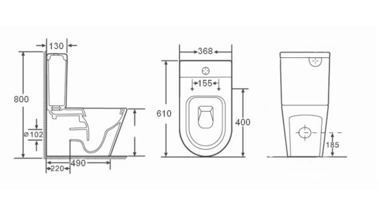 Унитаз-компакт Orans Ceramic WM-9908