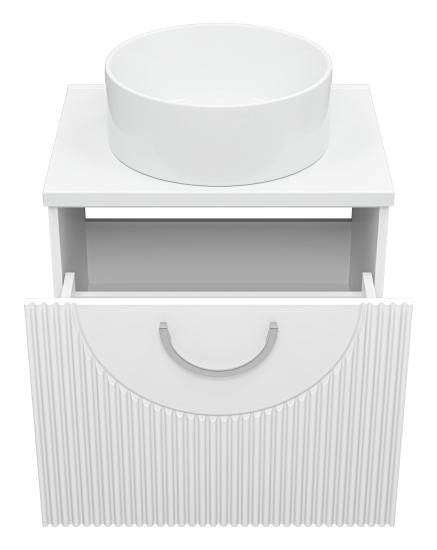 Тумба под раковину Misty Ярина 60 подвесная, со столешницей