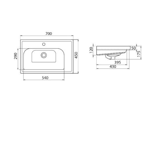 Мебель для ванной Opadiris Элеганс 70