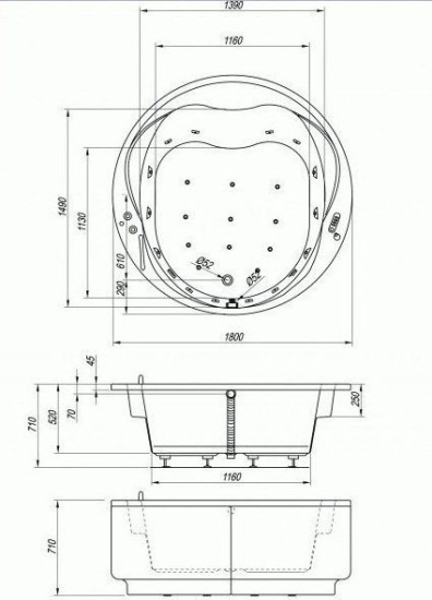 Мини-бассейн Kolpa San Opera Basis 180x180 см
