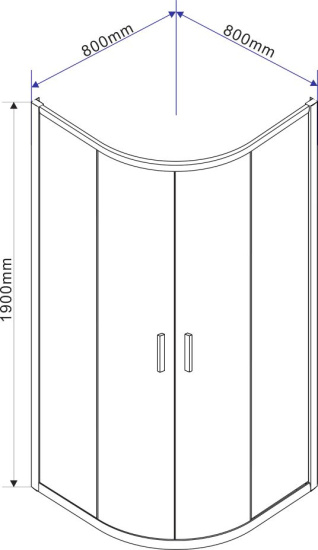 Душевой уголок Vincea Garda VSQ-1G800CL 80x80, профиль хром, стекло прозрачное
