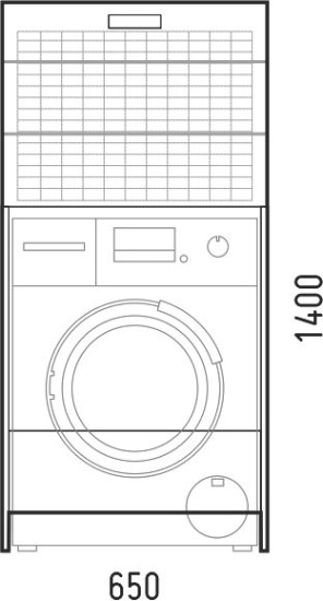 Шкаф Corozo Денвер с бельевой корзиной