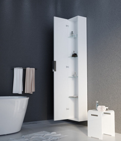 Шкаф-пенал с зеркалом 1MarKa Lina 30П