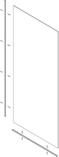 Душевая перегородка GuteWetter Glass Line GK-010 CL VE 75x220