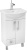 Тумба с раковиной Triton Диана 50 L, 2 двери, 1 ящик, белая