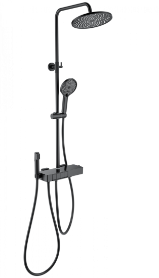 Душевая стойка Wonzon & Woghand Muse Forte WW-B3580-MB с термостатом