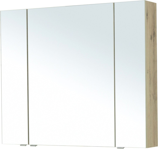 Зеркало-шкаф Aquanet Алвита new 100 дуб веллингтон белый