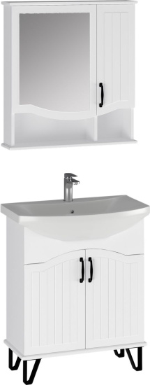 Тумба с раковиной Runo Марсель 65 белая