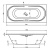 Акриловая ванна Vagnerplast Briana 170x75