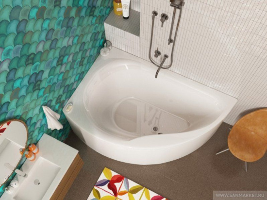 Акриловая ванна Alpen Dallas 160x105 R