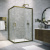 Душевой уголок Vegas Glass ZA-F TUR NOVO h1900 95*85 05 crystalvision, профиль бронза, стекло crystalvision