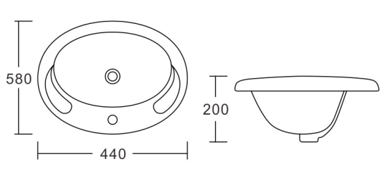 Раковина CeramaLux 3172